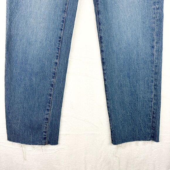 Madewell The Mid Rise Perfect Vintage Straight Jean Criss Cross Edition Size 26 - Picture 9 of 13